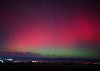 En fotos, así se vieron las auroras australes en Ushuaia