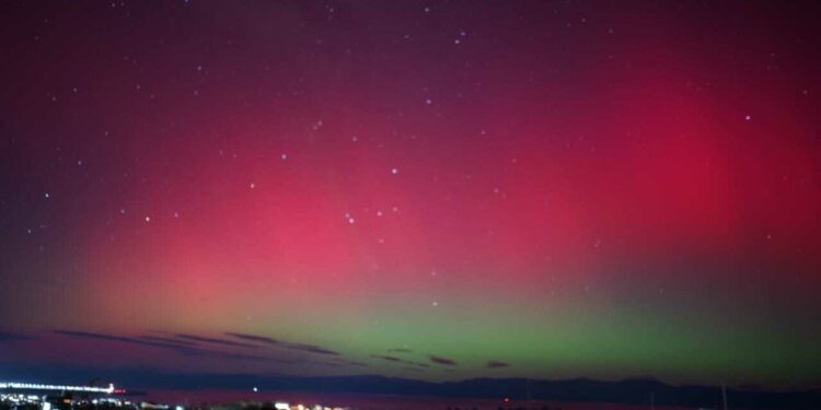 En fotos, así se vieron las auroras australes en Ushuaia