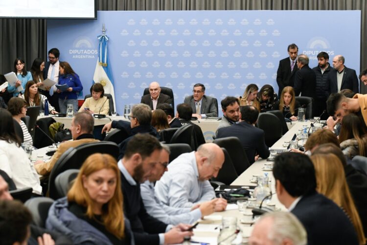 El plenario de comisiones de Educación y Presupuesto y Hacienda.
