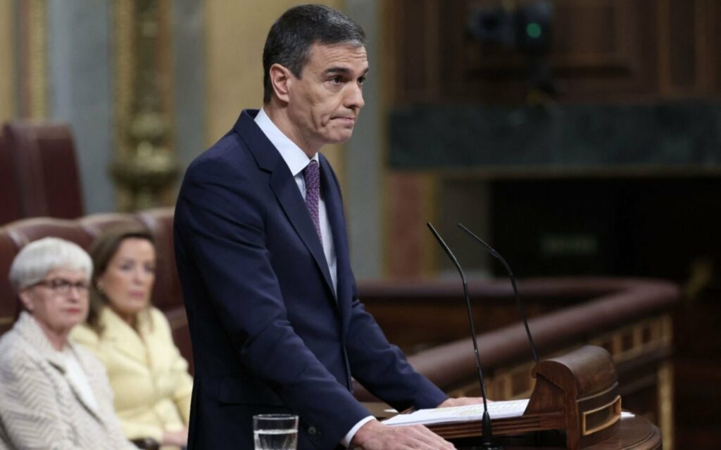 Sánchez volvió a hablar del viaje de Milei a Madrid