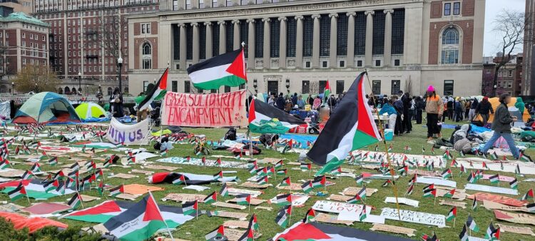 Protestas contra Israel en los Campus universitarios