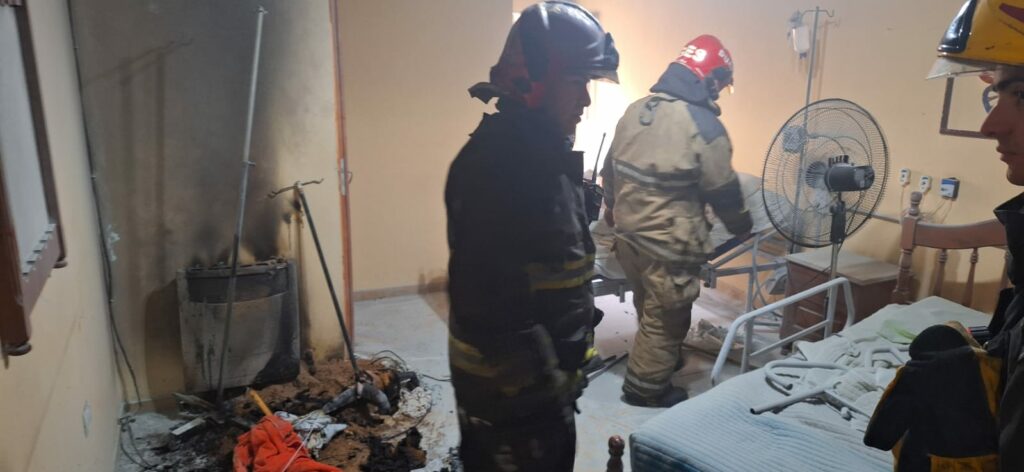 Se incendió un geriátrico en barrio Argüello