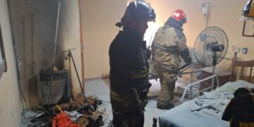 Se incendió un geriátrico en barrio Argüello