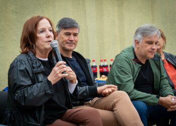 Llaryora, Passerini y Vigo compartieron una actividad