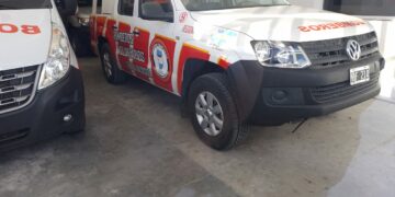 Encontraron unas cubiertas robadas de la comisaría en un vehículo de bomberos