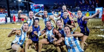 La selección femenina de beach handball salió subcampeona del mundo en China