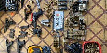 Encontraron decenas de armas en una casa de General Bustos