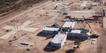Avanzan las obras de un nuevo módulo en Bouwer