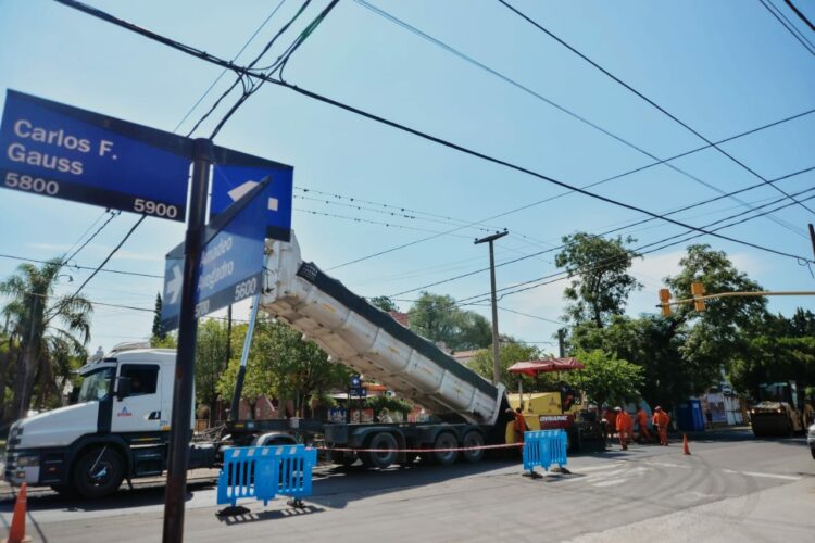 Establecen horarios de corte total por obras en avenida Gauss hasta el domingo