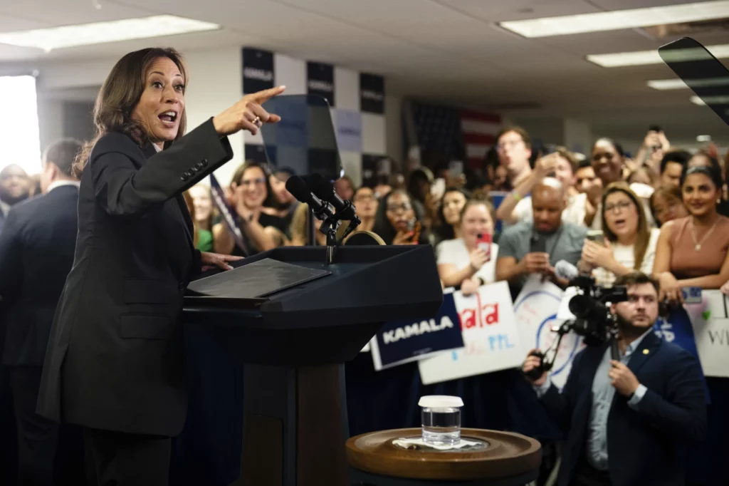 Kamala Harris será candidata