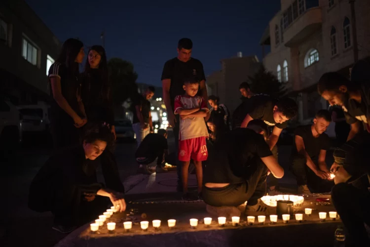 El masivo funeral de los drusos muertos en un ataque en los Altos del Golán.