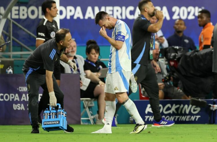 Copa América: Messi se lesionó y se retiró llorando de la cancha