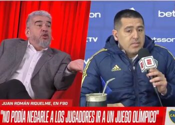 Riquelme se enojó con el «Chavo» Fucks y abandonó una entrevista en vivo