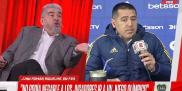 Riquelme se enojó con el «Chavo» Fucks y abandonó una entrevista en vivo