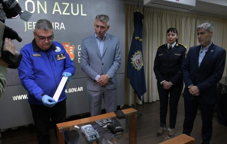 El ministro de Seguridad, Juan Pablo Quinteros participó del anuncio.