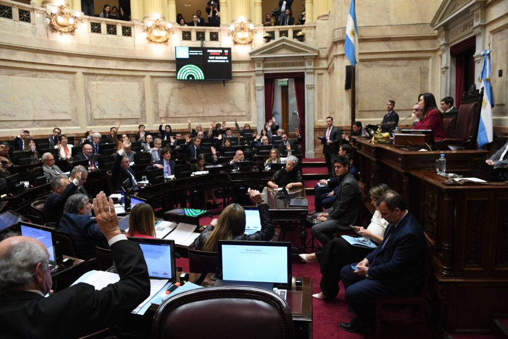 Tras una votación, el Senado trata el proyecto para declarar la emergencia por los incendios en Córdoba