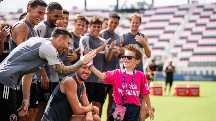 Messi le cumplió el sueño a un grupo de 23 chicos con enfermedades graves en Miami