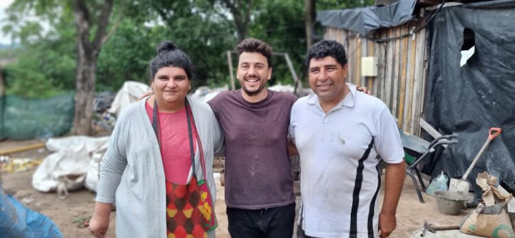 Fabiola Soria, Fabián Saieg y Aaron Soria.