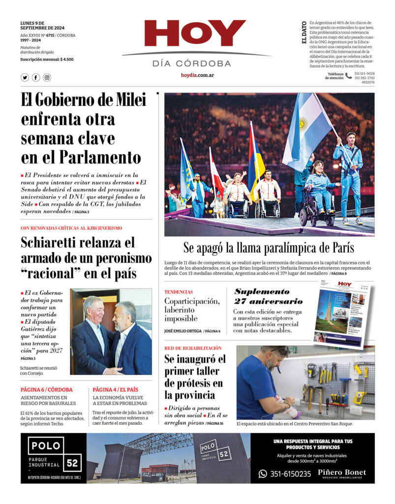 Portada 09.09.2024 Portada 09.09.2024