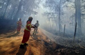 Bomberos lograron contener el incendio en El Durazno tras un arduo trabajo toda la noche