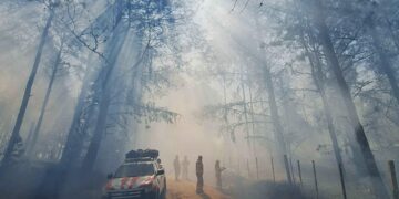 Bomberos lograron contener el incendio en El Durazno tras un arduo trabajo toda la noche