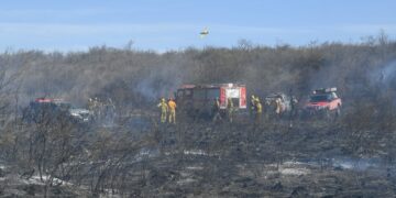 Se logró contener el incendio en La Calera pero advierten por faltas de lluvias y sequía
