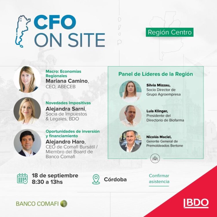 BDO Argentina lanza el primer CFO On Site en Córdoba