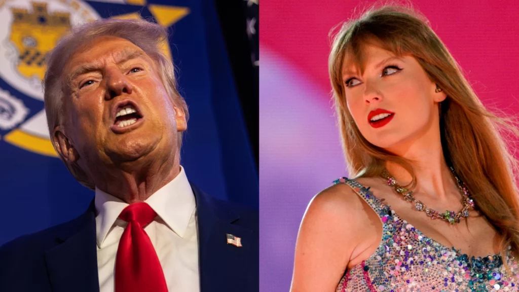 Donald Trump aseguró que "odia" a Taylor Swift tras el apoyo a su opositora