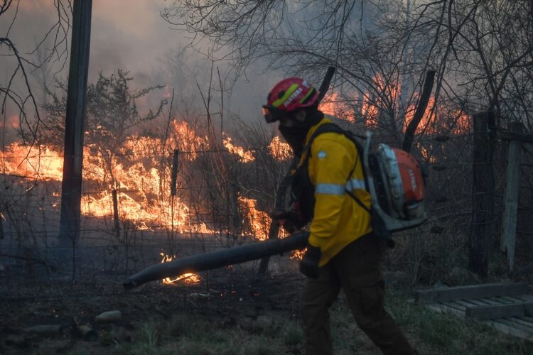 El riesgo de incendios es extremo en la provincia.