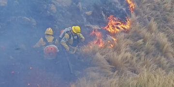 Focos de incendio activos en Capilla del Monte, Colazo, Sebastián Elcano y Reducción