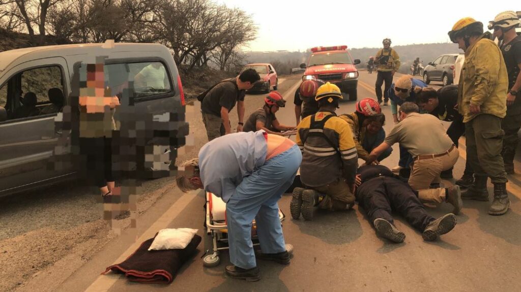 Impactante incidente en la Ruta 38: una mujer atropelló a un policía tras desobedecer una orden de tránsito