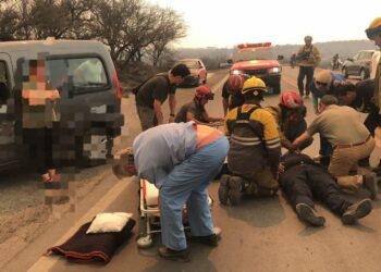 Impactante incidente en la Ruta 38: una mujer atropelló a un policía tras desobedecer una orden de tránsito
