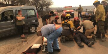 Impactante incidente en la Ruta 38: una mujer atropelló a un policía tras desobedecer una orden de tránsito