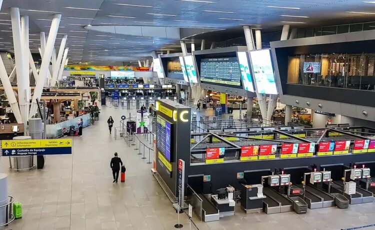 Aeropuerto de Santiago de Chile.