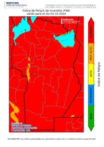 Cuarto día de combate contra el fuego en Quebrada de la Mermela