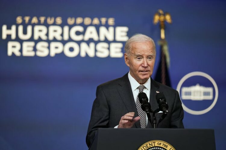 Biden anunció medidas para los afectados por el huracán