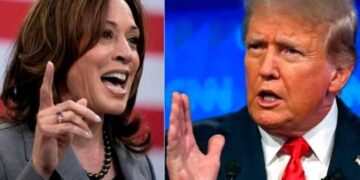 Harris y Trump, mano a mano a días de la elección