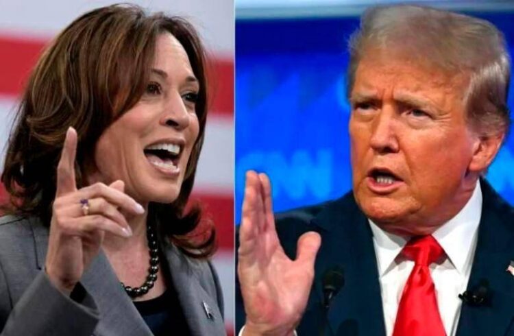 Harris y Trump, mano a mano a días de la elección