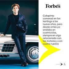 En rol de modelo, Colapinto posó para la revista Forbes y se sinceró: "Estoy tratando de..."