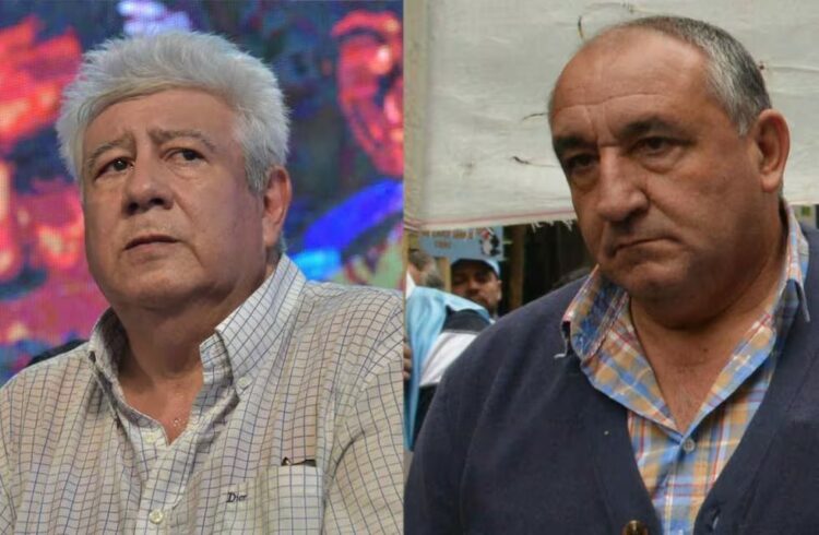 El actual secretario general, Jorge Molina Herrera, y el ex titular del Sindicato de Luz y Fuerza, Gabriel Suárez.