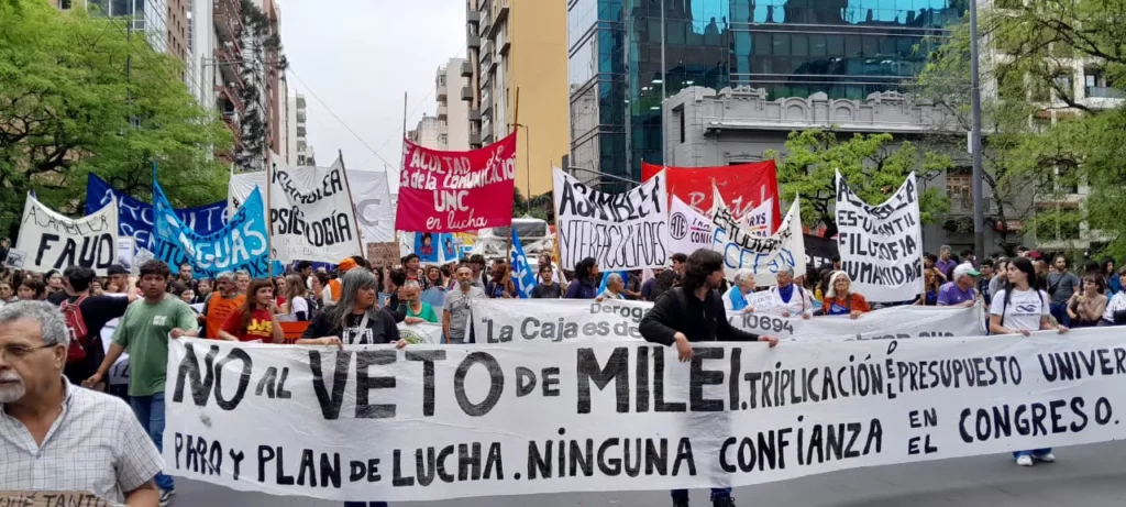 Los estudiantes protagonizaron la tercera marcha universitaria