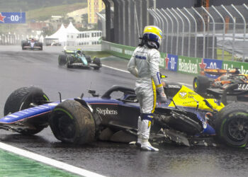 Colapinto analizó su desempeño en el GP de Brasil: «Fue un golpe muy duro, el auto se destrozó»