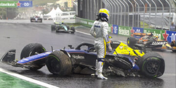 Colapinto analizó su desempeño en el GP de Brasil: «Fue un golpe muy duro, el auto se destrozó»
