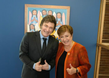 Georgieva destacó los «impresionantes progresos» de la economía tras reunirse con Milei