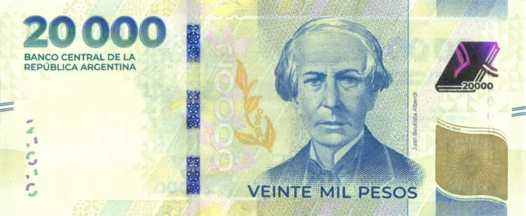 El Banco Central puso en circulación el nuevo billete de $20.000