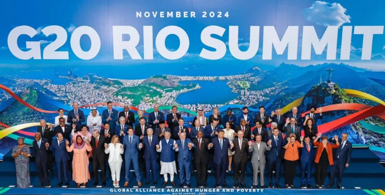 Milei se ausentó de la foto oficial de la Cumbre del G20