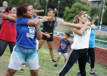 Se habilitaron los espacios de gimnasia familiar en la ciudad