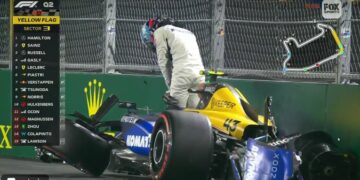 Colapinto chocó y puso en duda su participación en el GP de Las Vegas