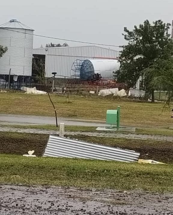 Tormenta en Ordoñez: la Provincia viajó a la zona para hacer relevamiento de daños