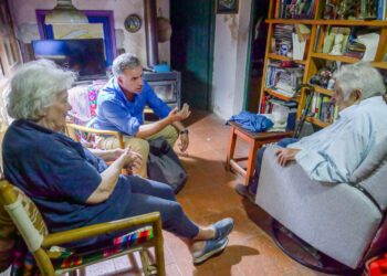 En su primer actividad como presidente electo, Orsi visitó a Mujica